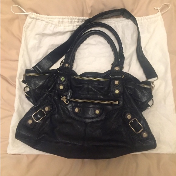 Balenciaga Giant 21 Sliver Part Time Bag Black - Picture 1 of 10